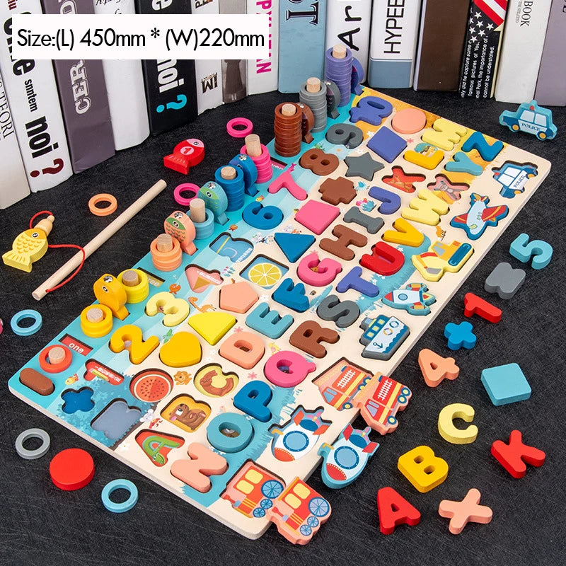 Montessori Wooden Maths Puzzle for Toddlers