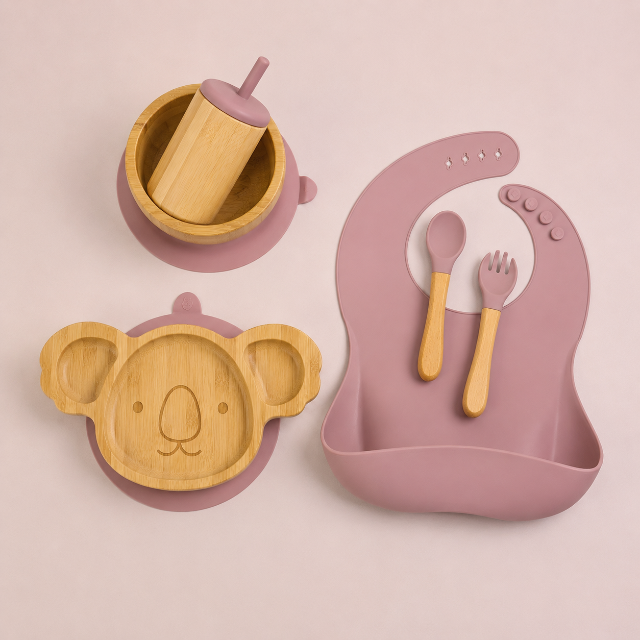 Baby Bamboo Koala Feeding Set