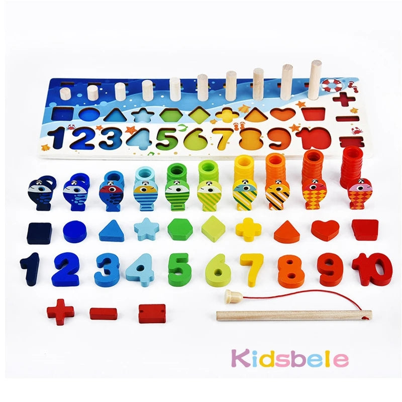 Montessori Wooden Maths Puzzle for Toddlers