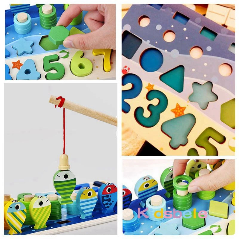 Montessori Wooden Maths Puzzle for Toddlers