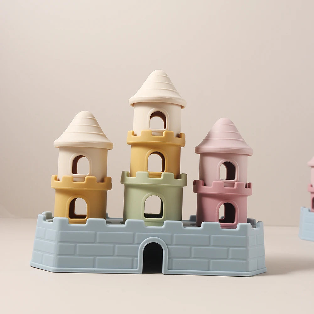 8pcs Silicone Castle Building Blocks