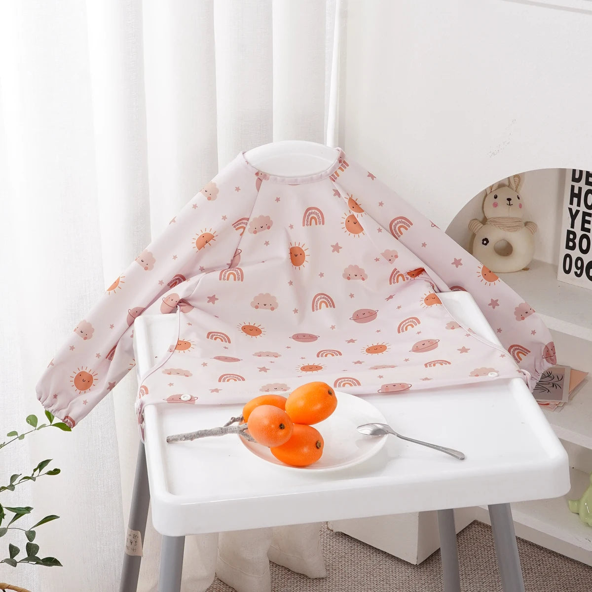 Waterproof Baby Feeding Apron with table attachment