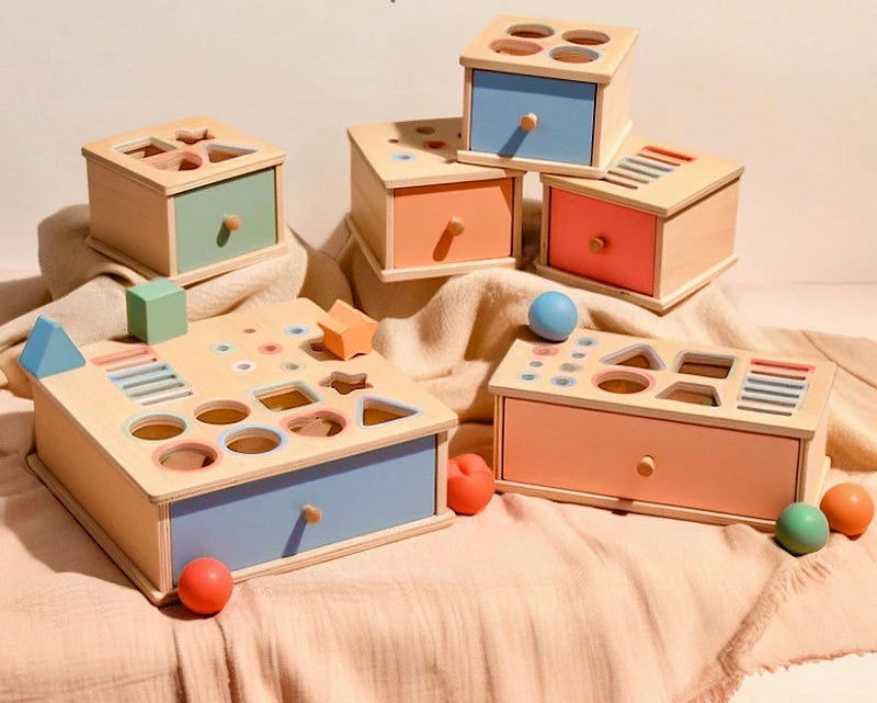 Baby Montessori Object Permanence Box