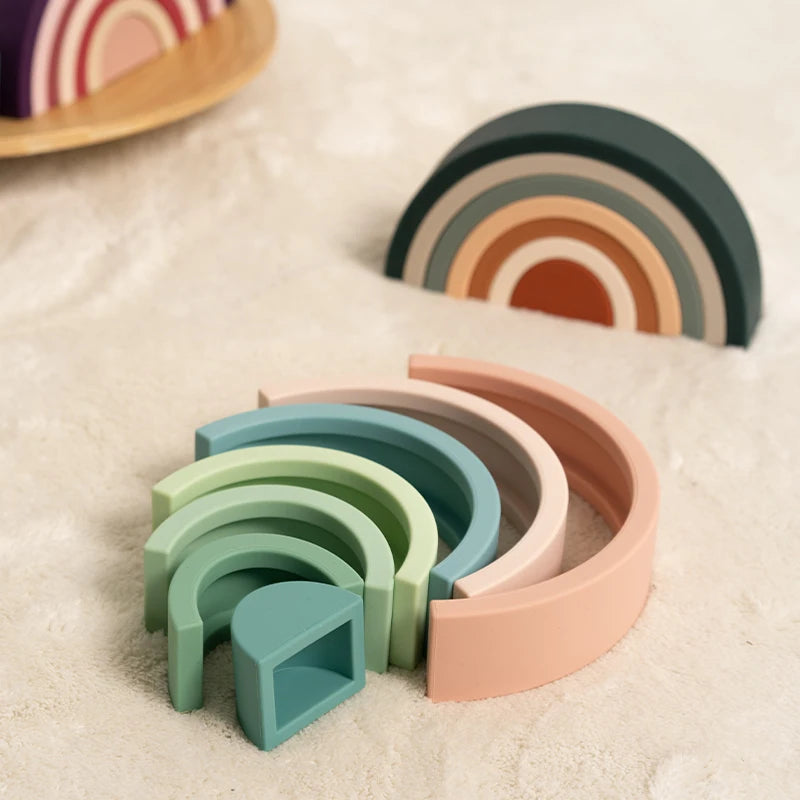 Rainbow Stacking Building Toy