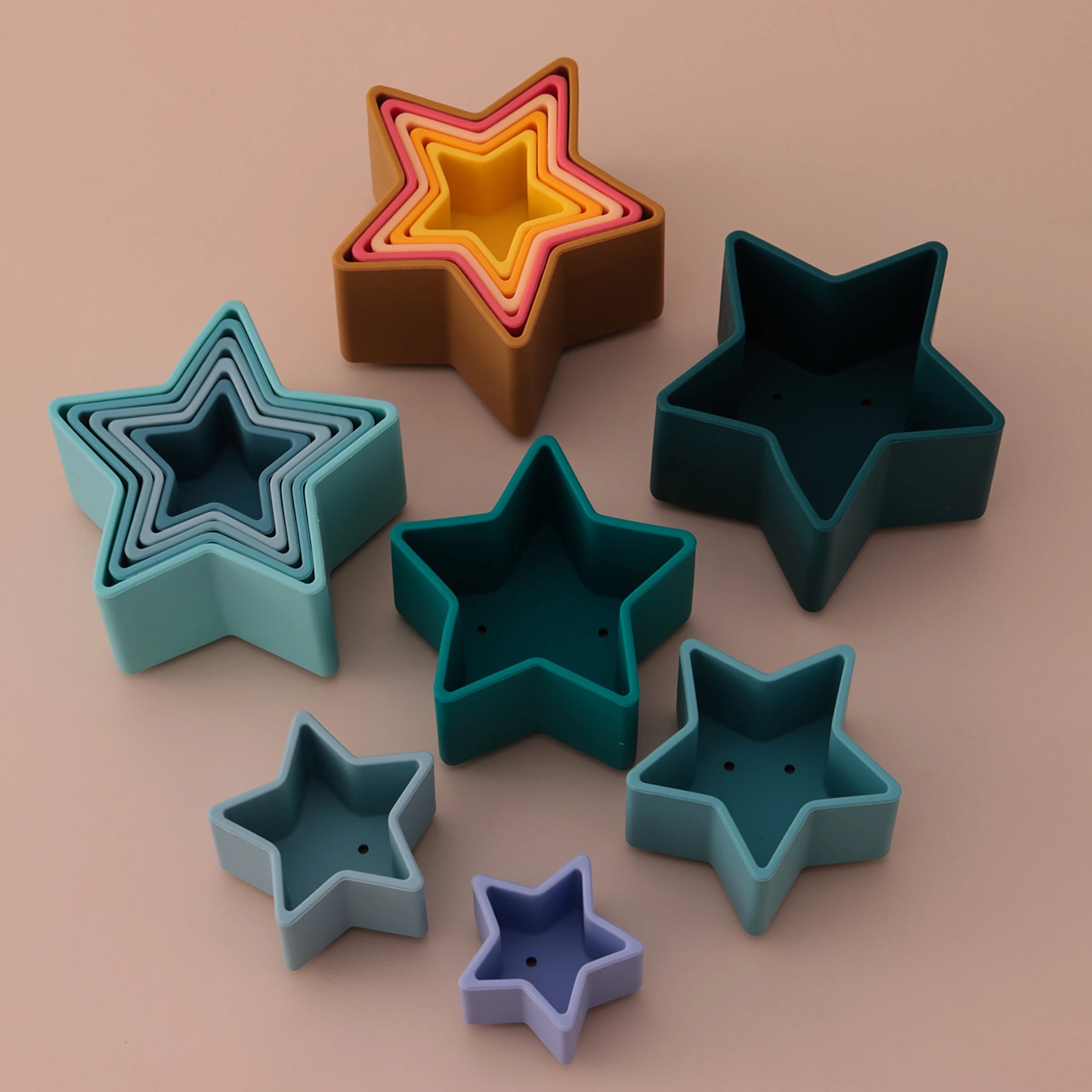 Star Shape Silicone Stacking Toy