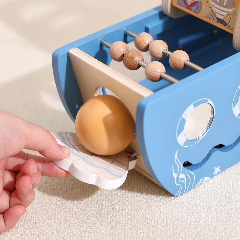 Montessori Wooden Ship Toy
