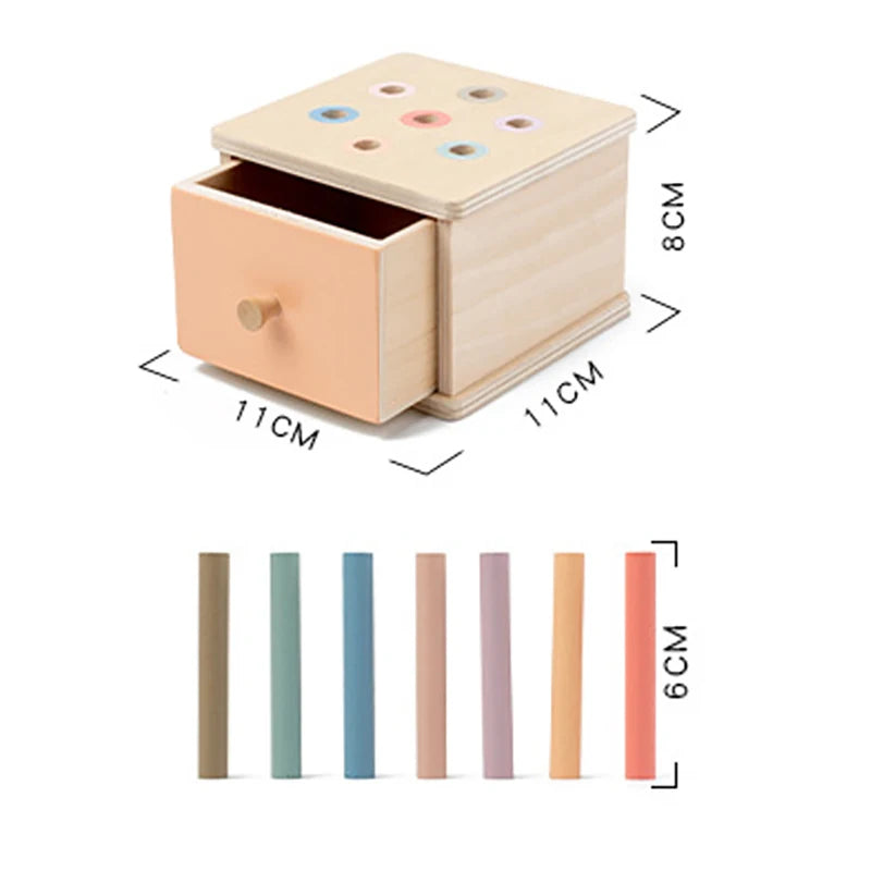 Baby Montessori Object Permanence Box