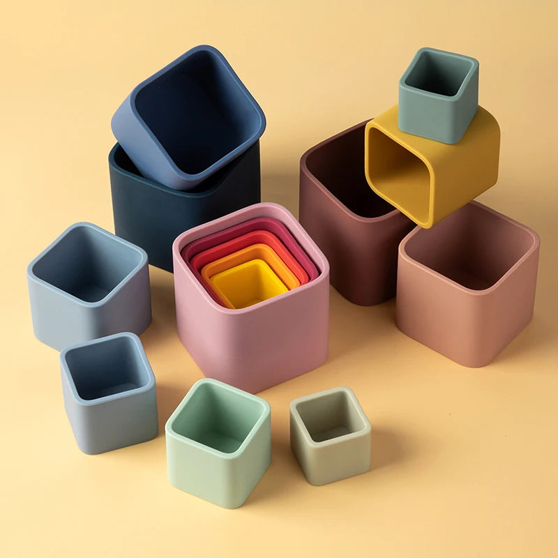 Silicone Square Stacking Toys