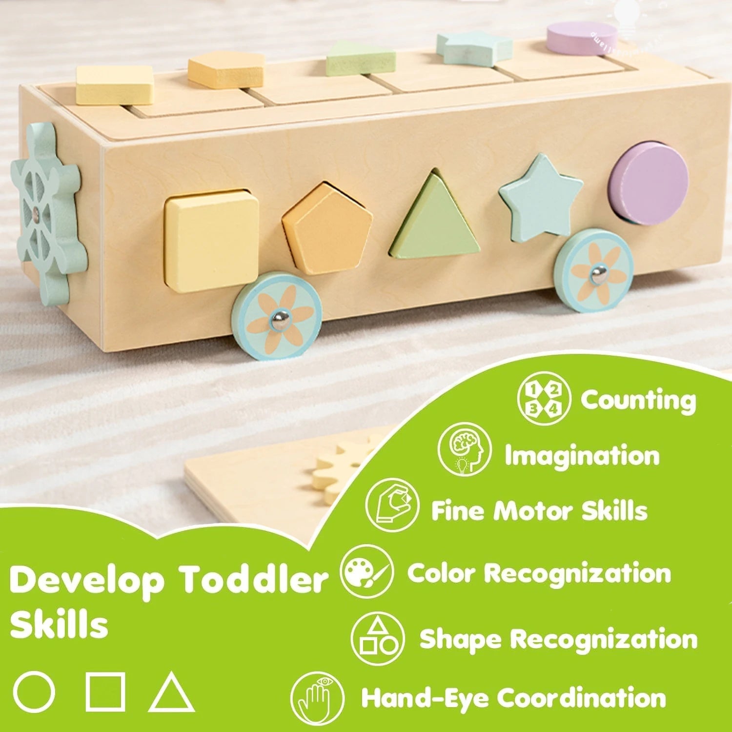 Montessori Colour Sorting & Shape Matching Toy