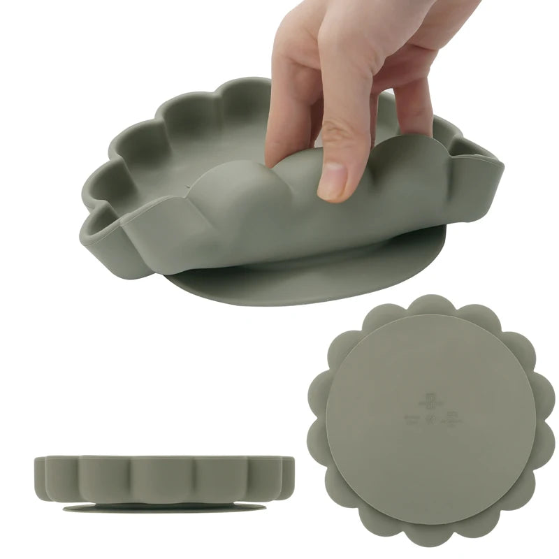 Lion 8 pcs Silicone Baby Feeding Set