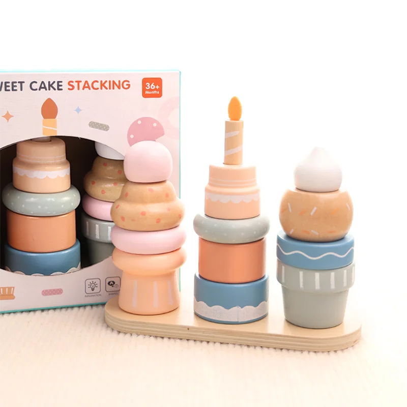 Kiddyroo™ Sweet Cake Montessori Stacking Toy