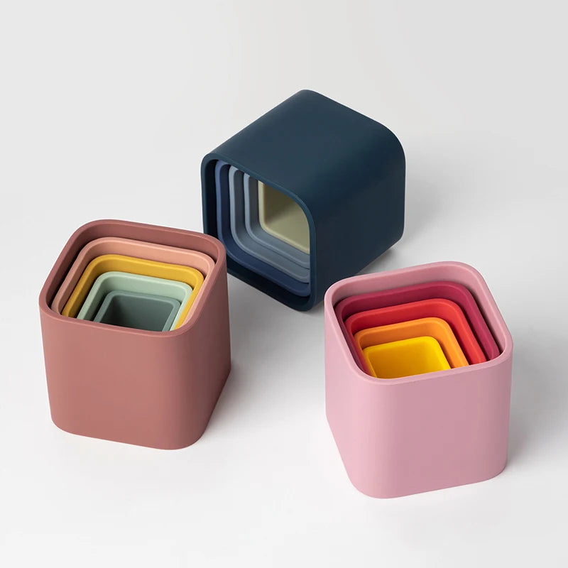 Silicone Square Stacking Toys