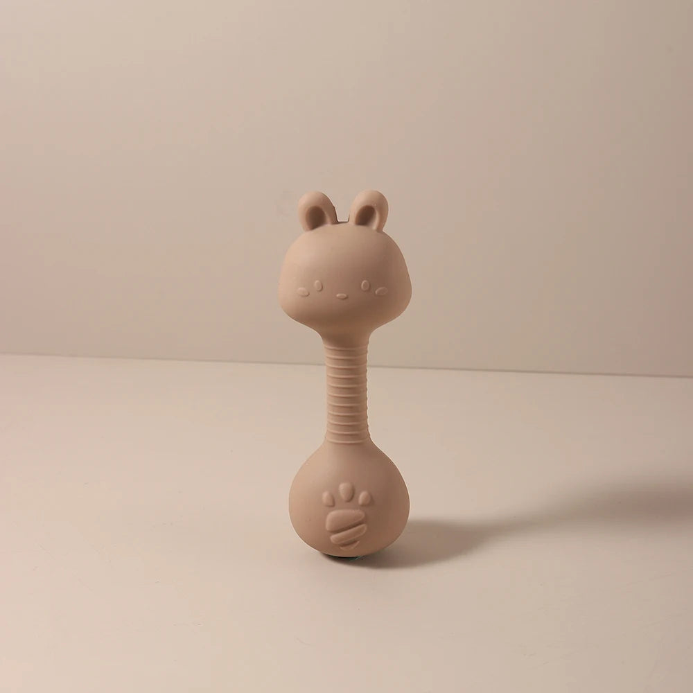 Silicone Baby Rattle Teether Toy