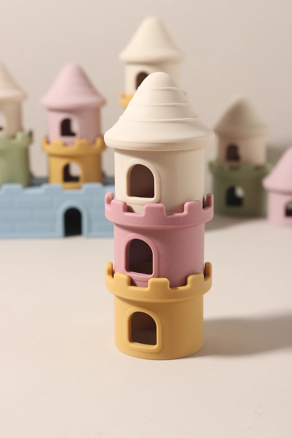 8pcs Silicone Castle Building Blocks