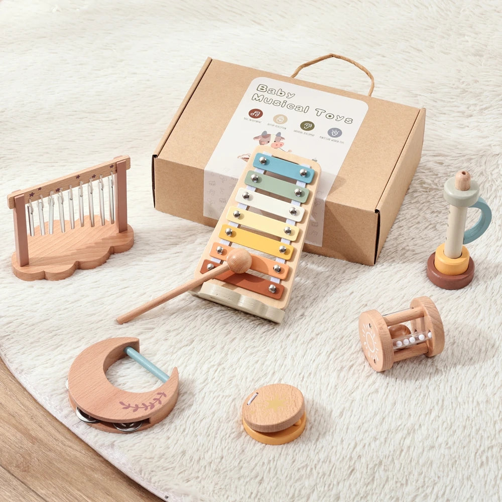 Montessori Musical Instrument Set Toys for Babies & Toddlers