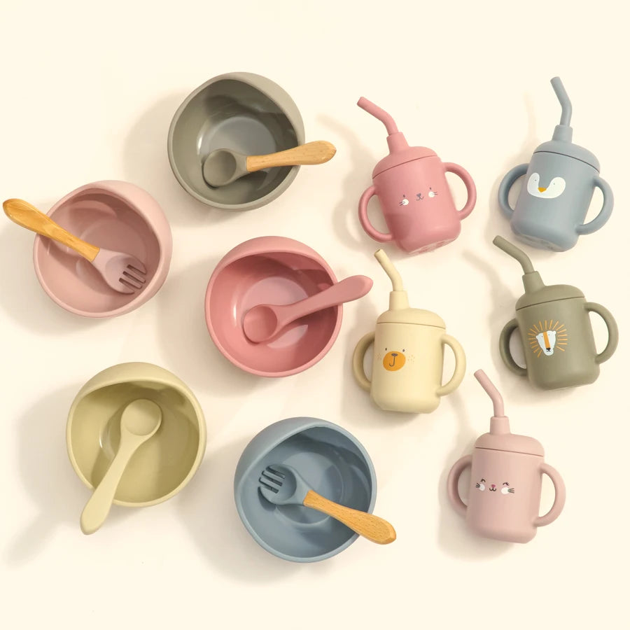 My First Silicone Baby Feeding Set