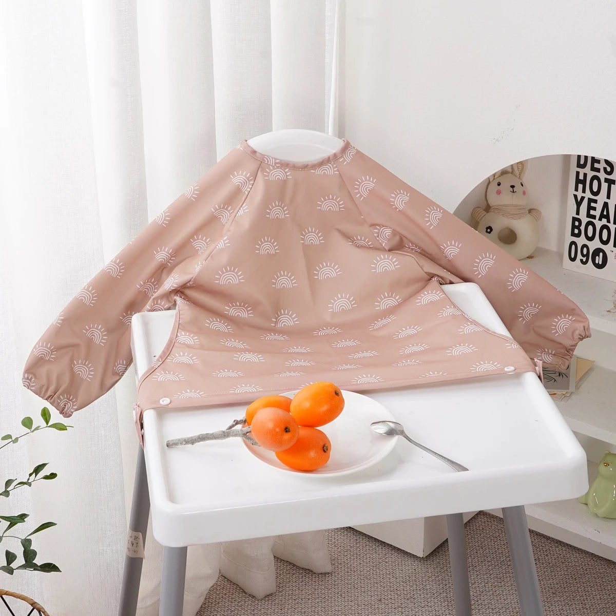 Waterproof Baby Feeding Apron with table attachment