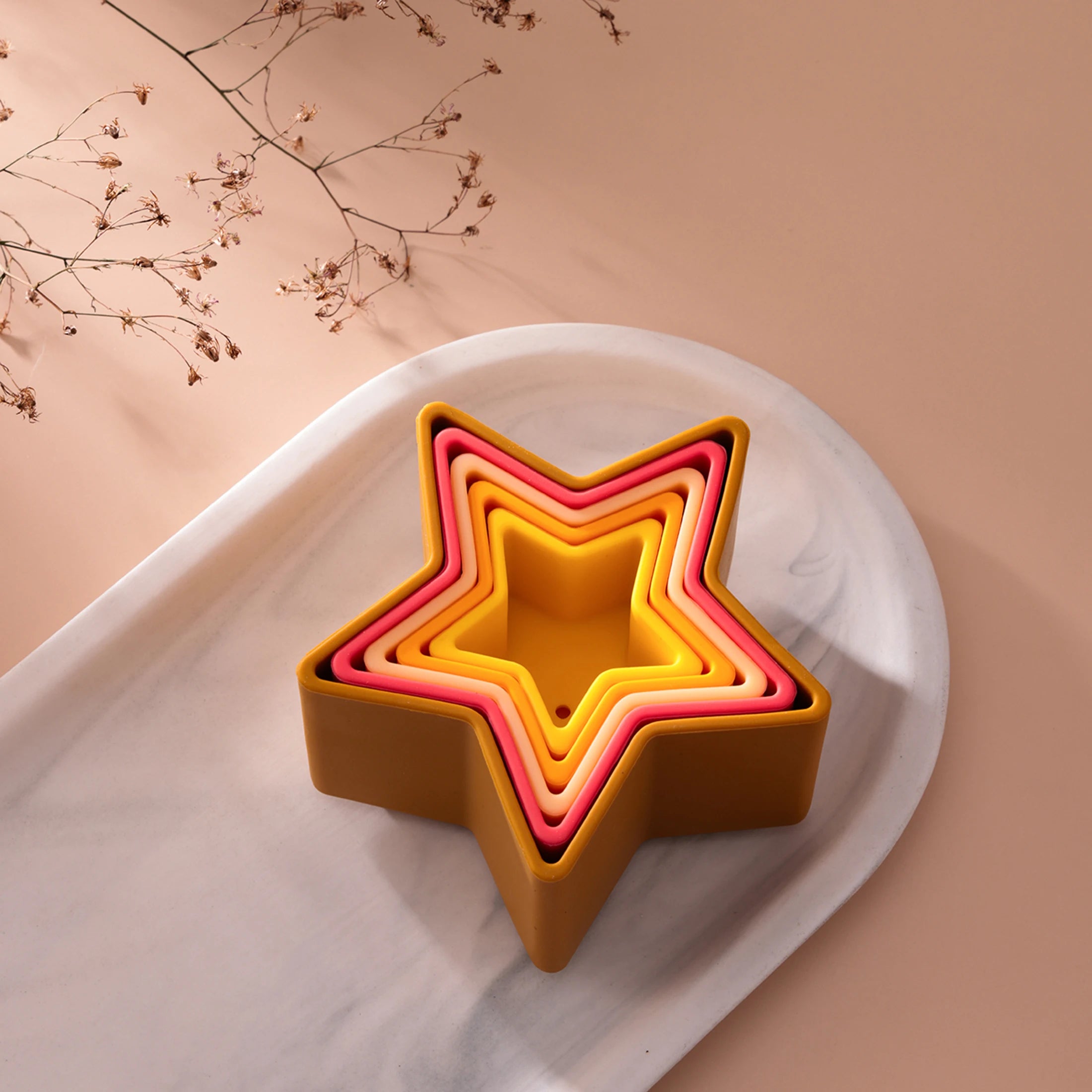 Star Shape Silicone Stacking Toy