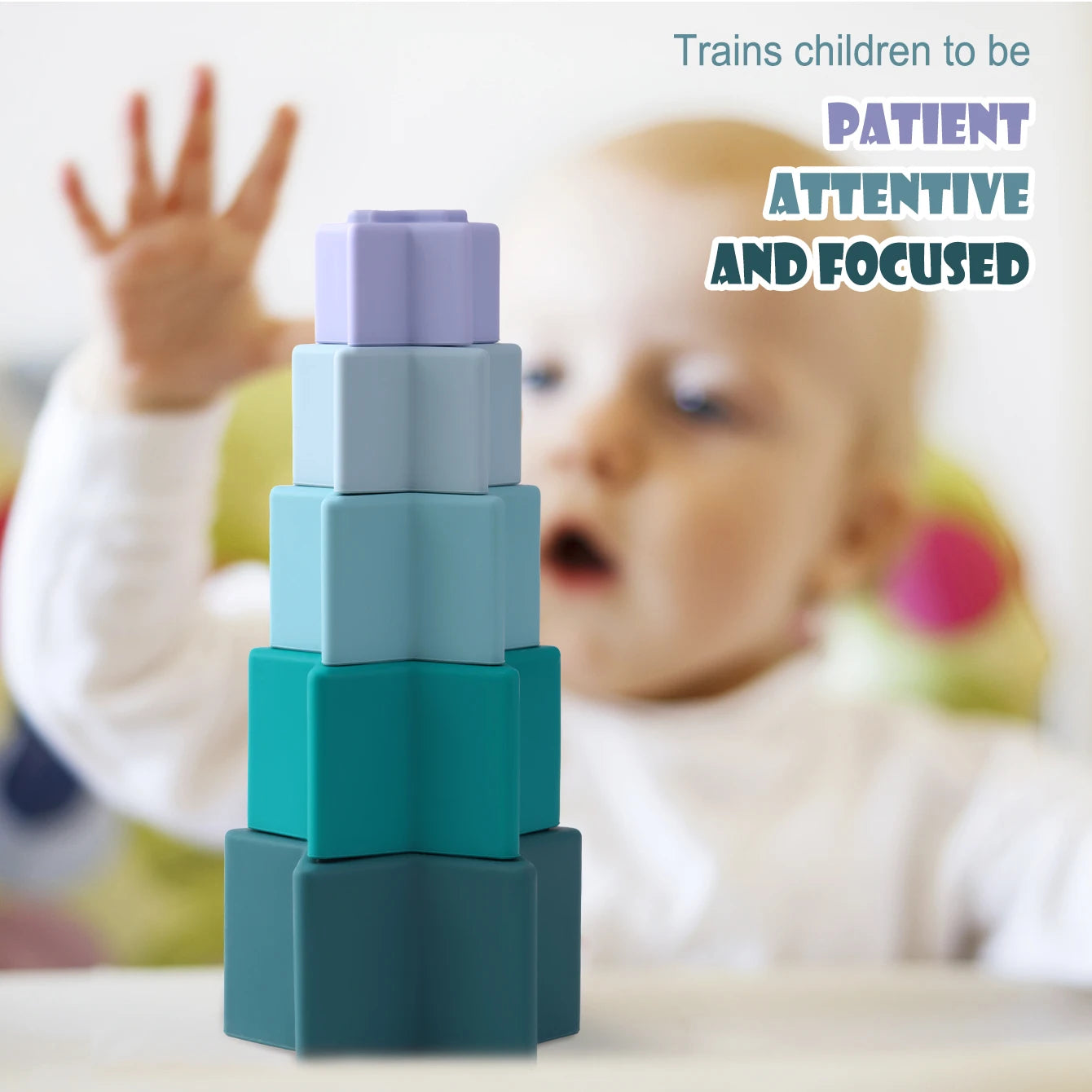 Star Shape Silicone Stacking Toy