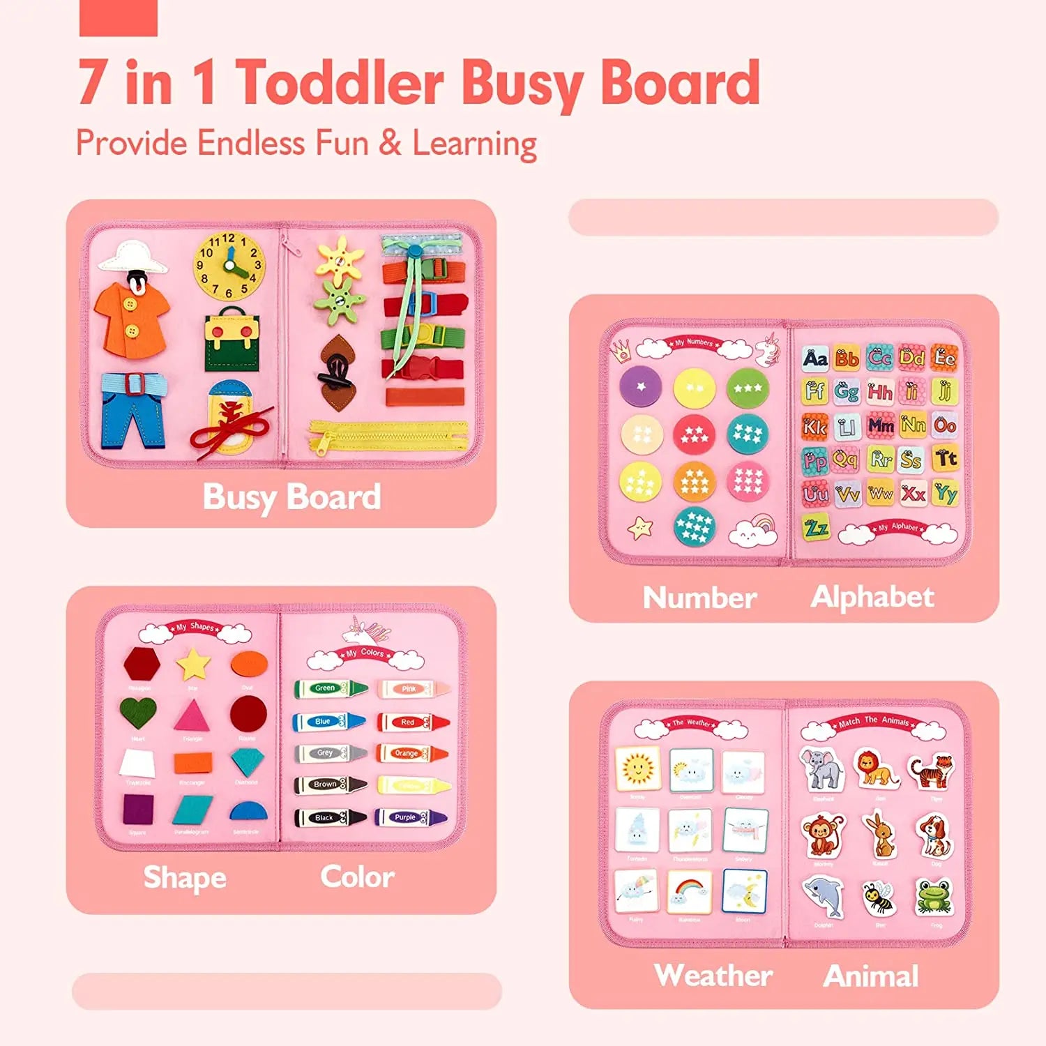 Sensory Play Board for Little Learners