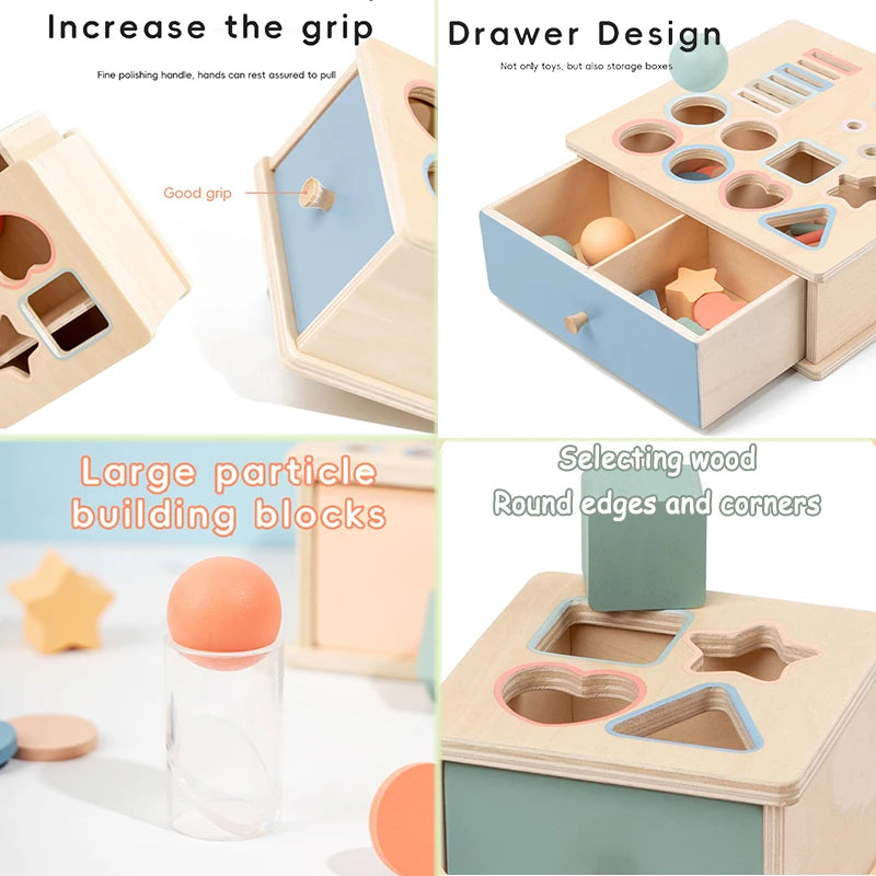 Baby Montessori Object Permanence Box