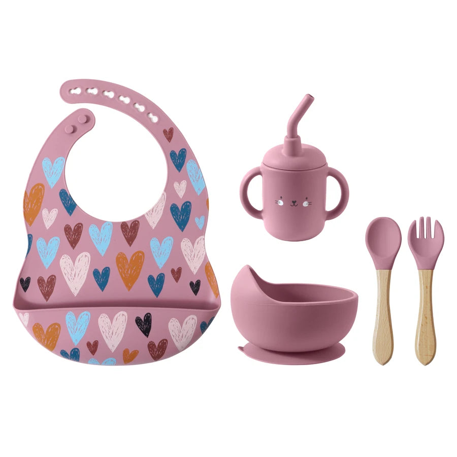 My First Silicone Baby Feeding Set