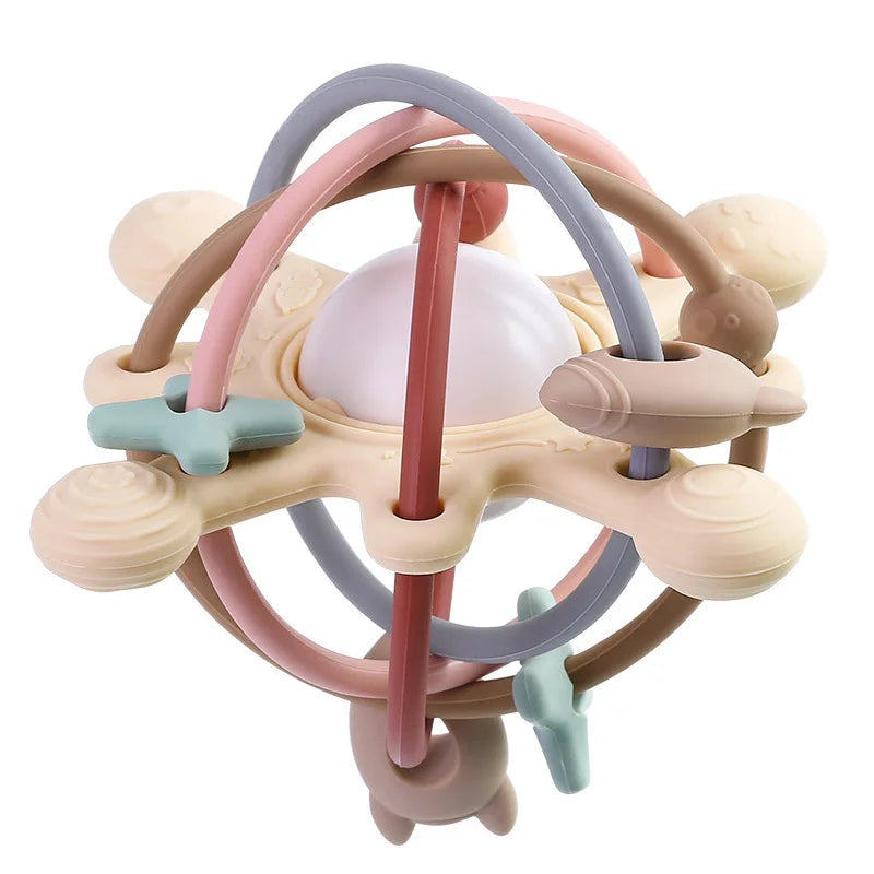 Rattle & Sensory Silicone Ball Toy