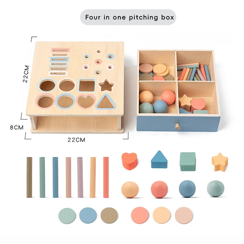 Baby Montessori Object Permanence Box