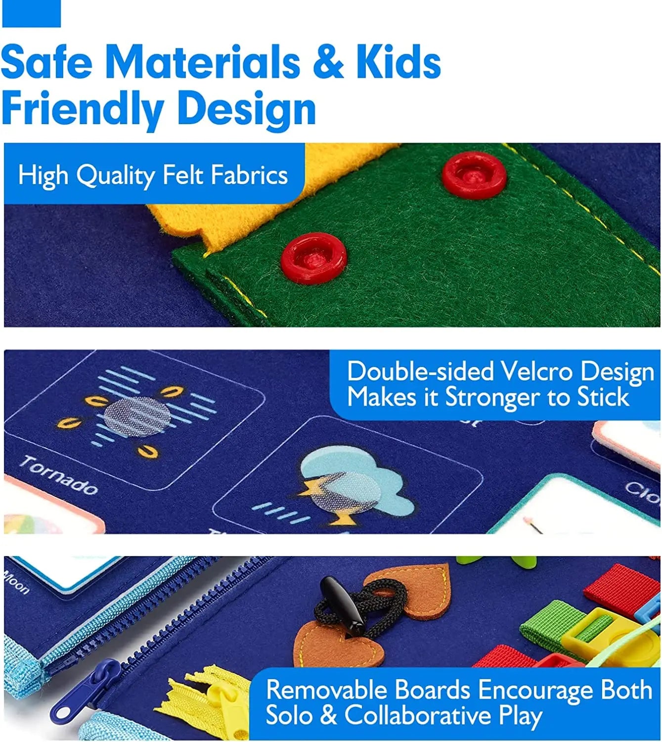 Sensory Play Board for Little Learners