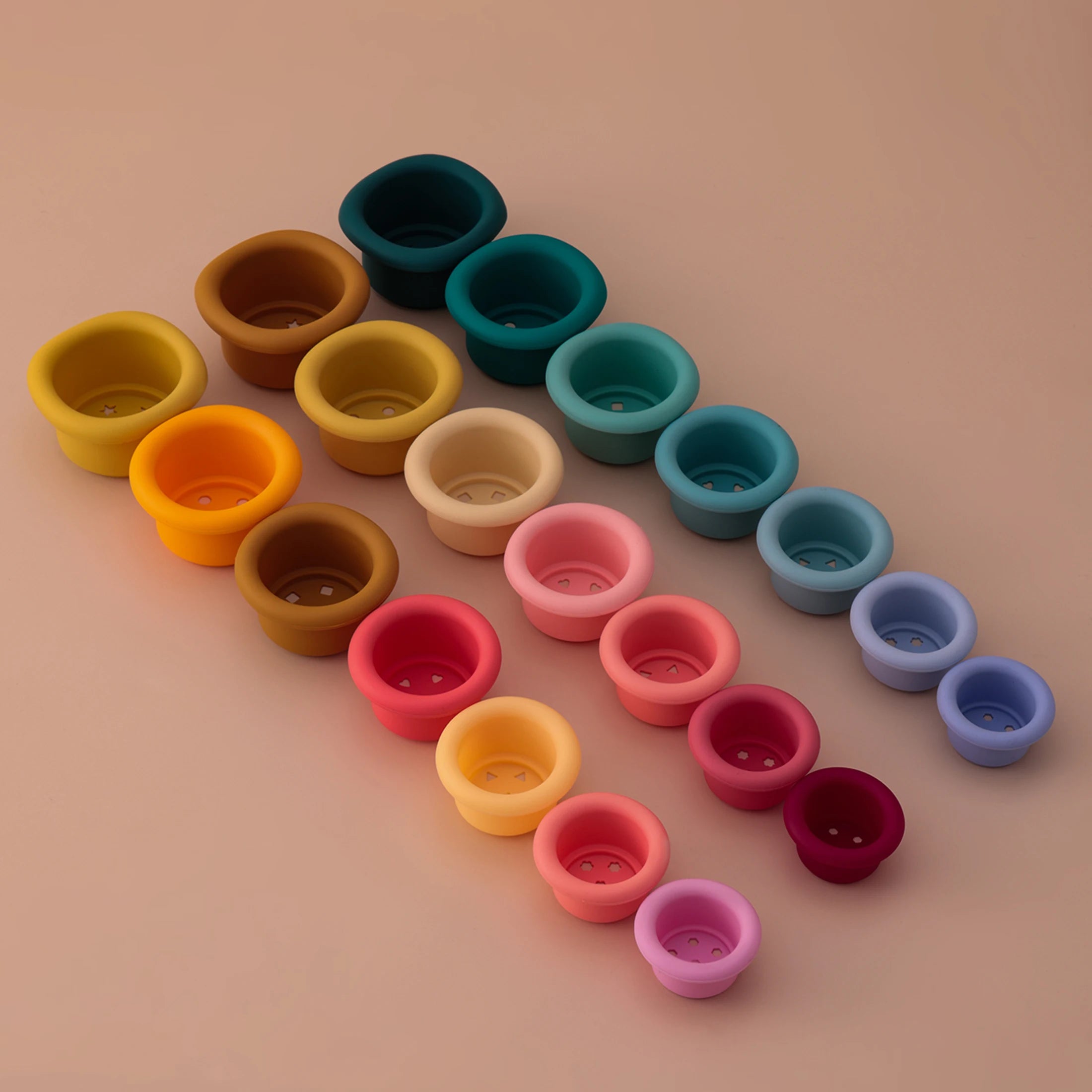 Silicone Cups Stacker Toys
