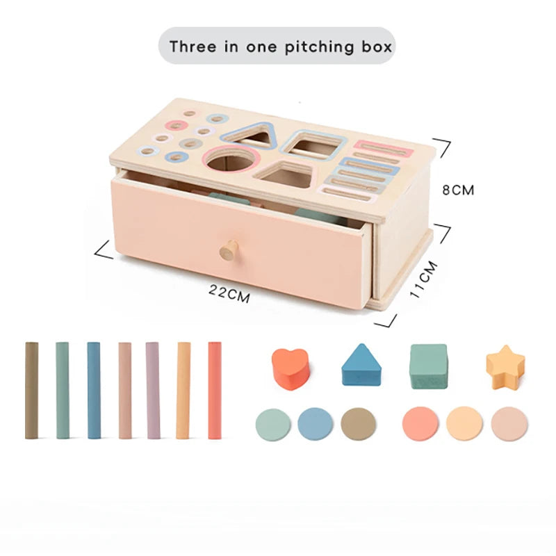 Baby Montessori Object Permanence Box