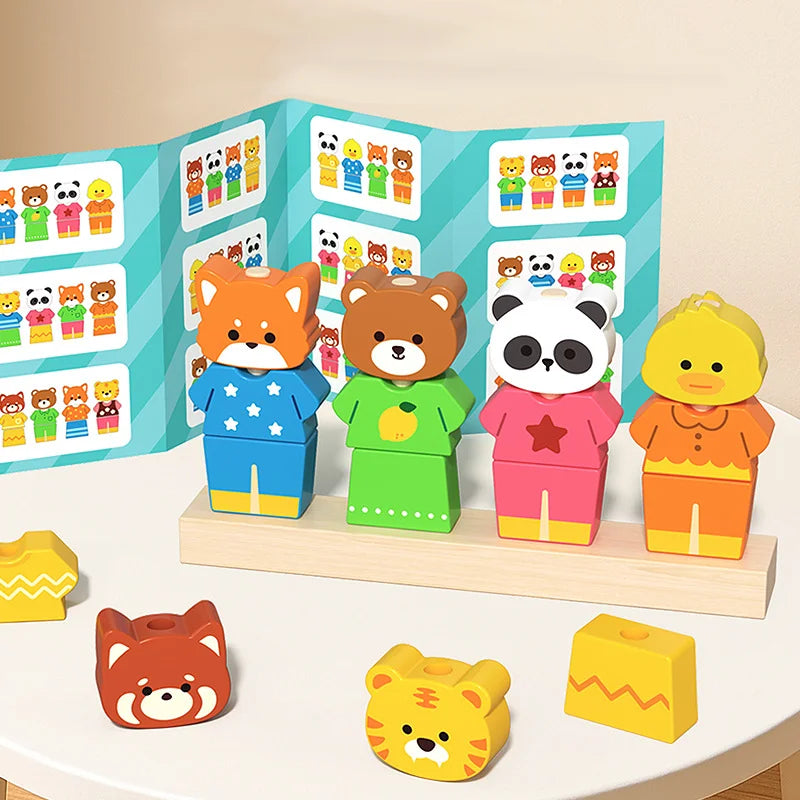 Kiddyroo™ Woodland Animal Stacking Puzzle Set