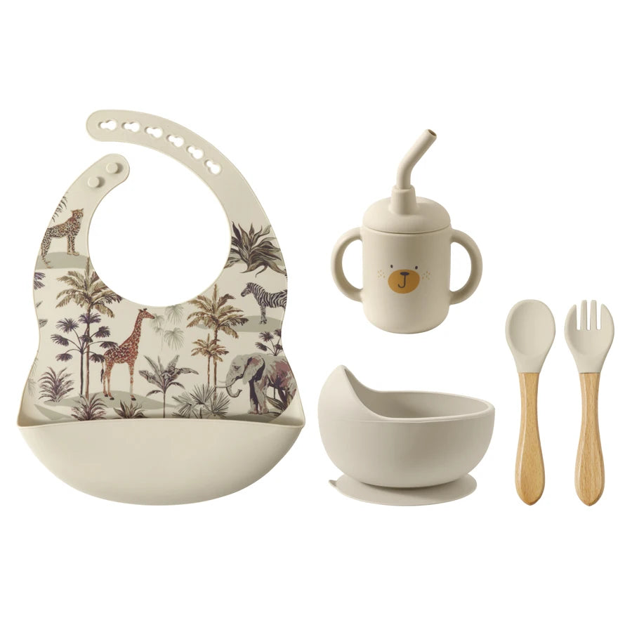 My First Silicone Baby Feeding Set