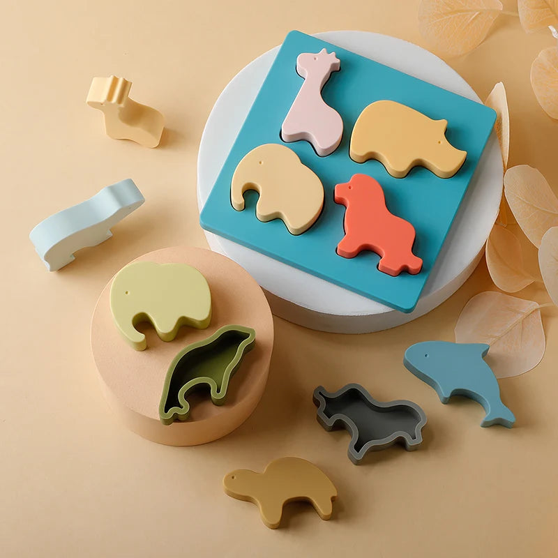 Silicone Animal Shape Matching Toys