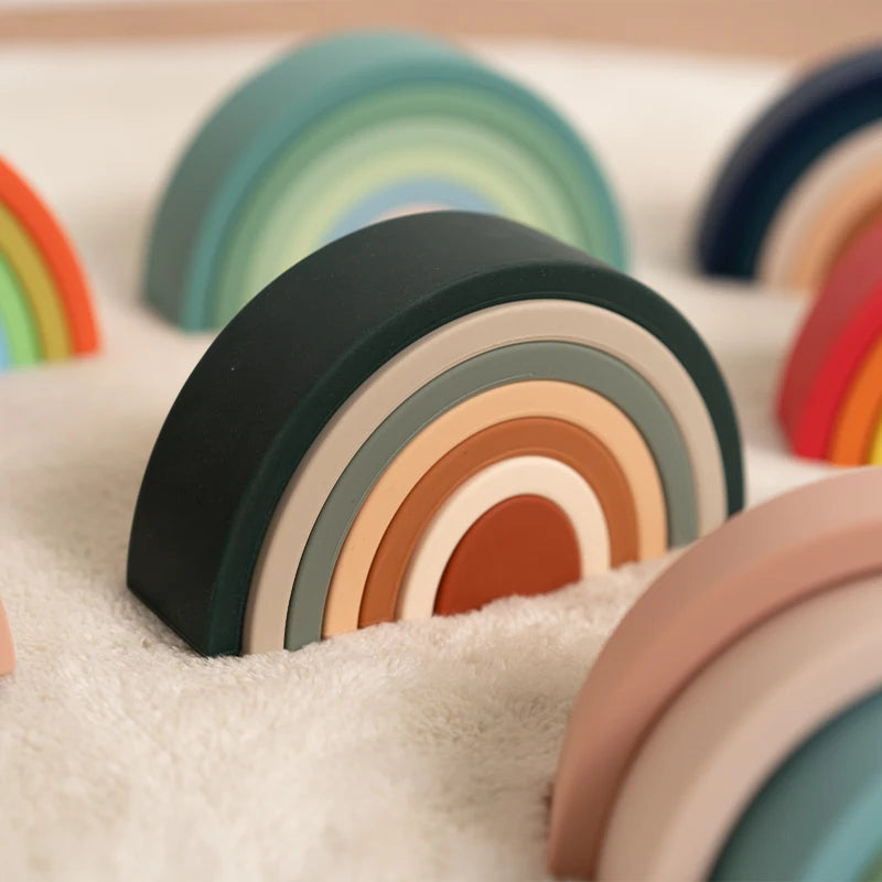 Rainbow Stacking Building Toy