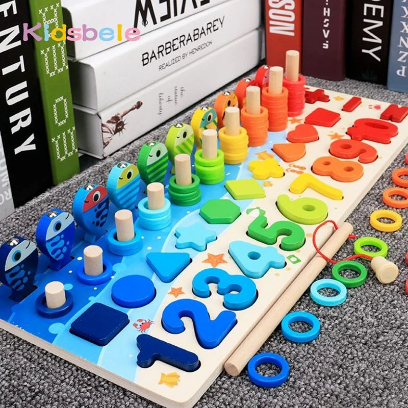 Montessori Wooden Maths Puzzle for Toddlers