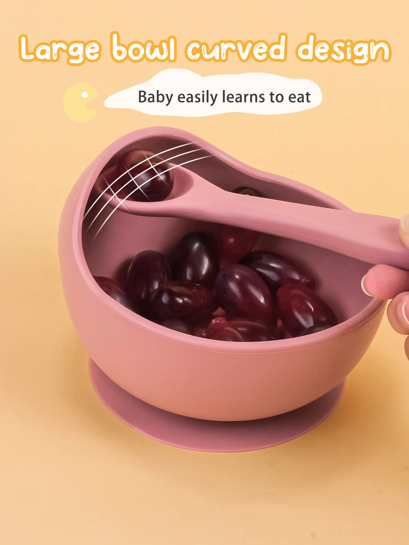 Silicone Baby Feeding Bowl With Spoon