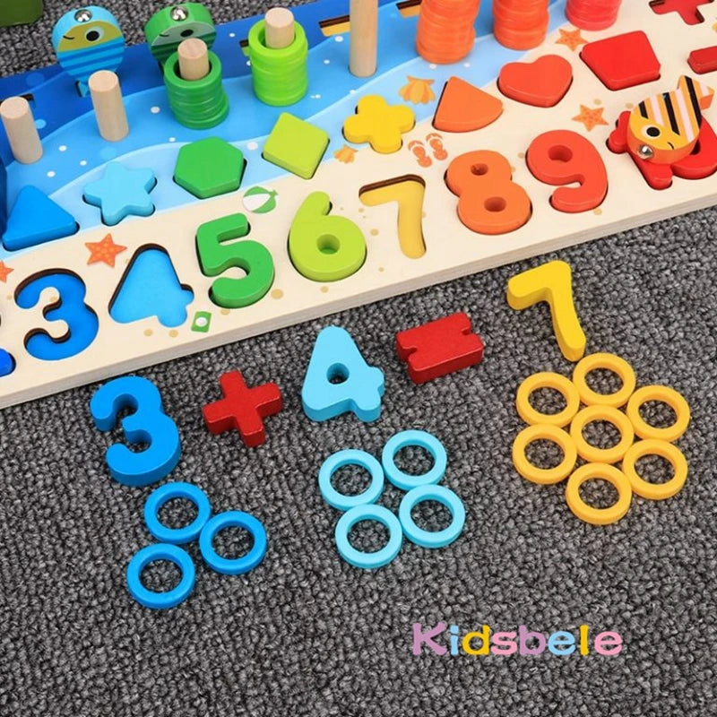 Montessori Wooden Maths Puzzle for Toddlers