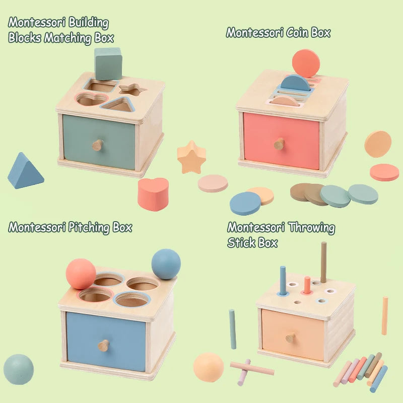 Baby Montessori Object Permanence Box
