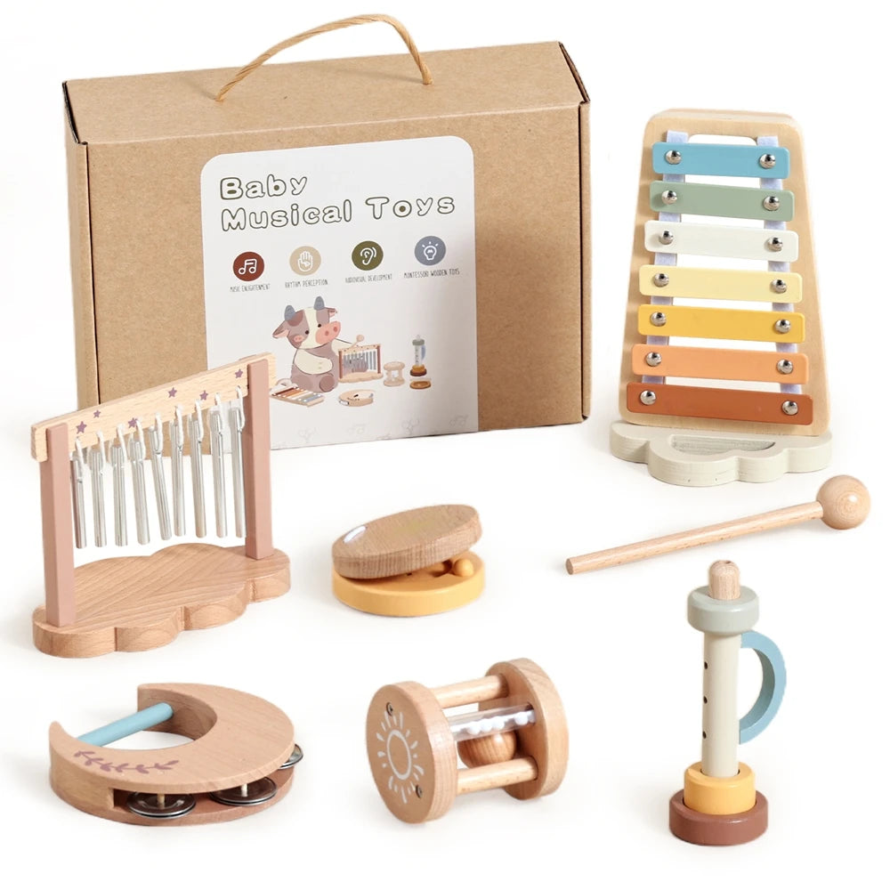 Montessori Musical Instrument Set Toys for Babies & Toddlers