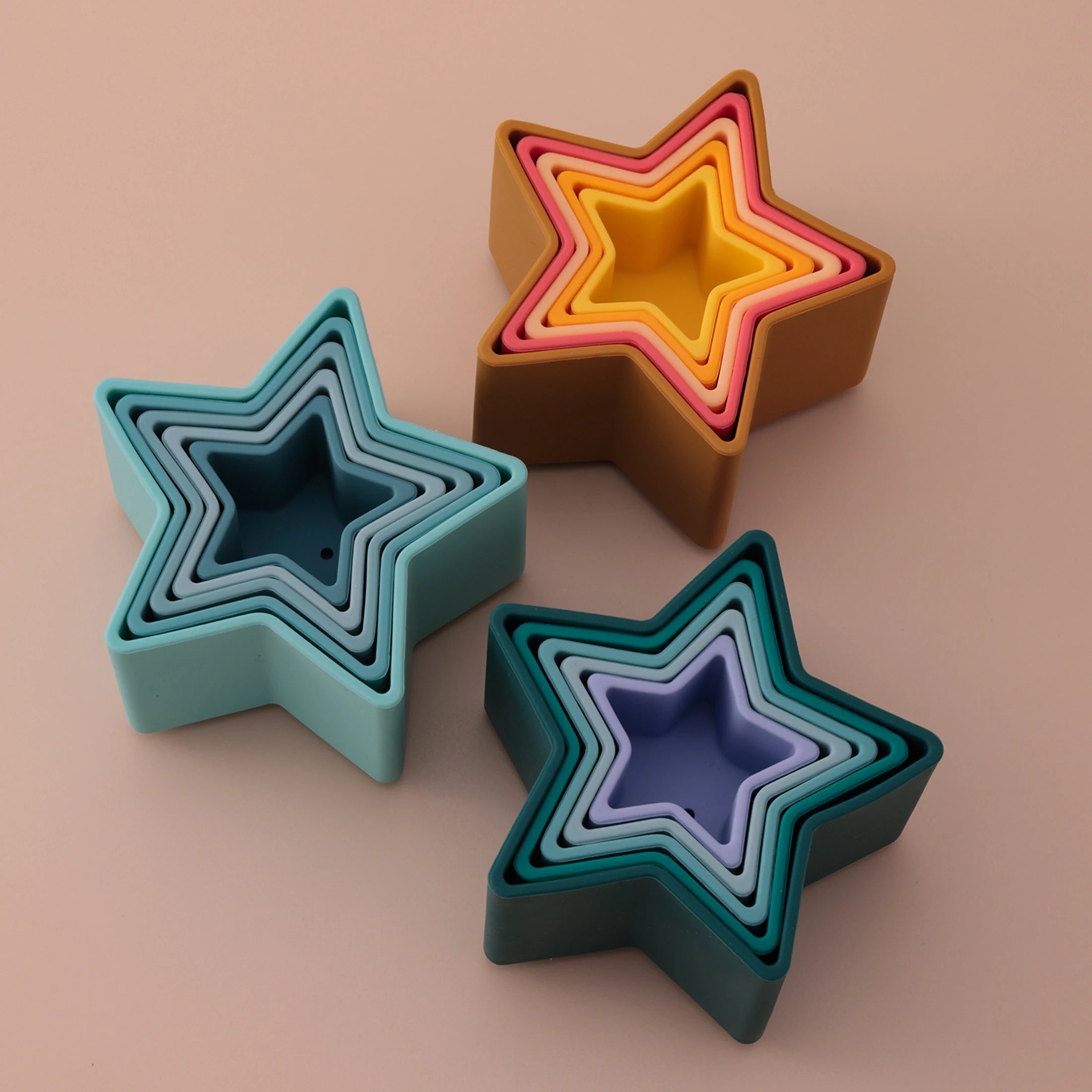 Star Shape Silicone Stacking Toy