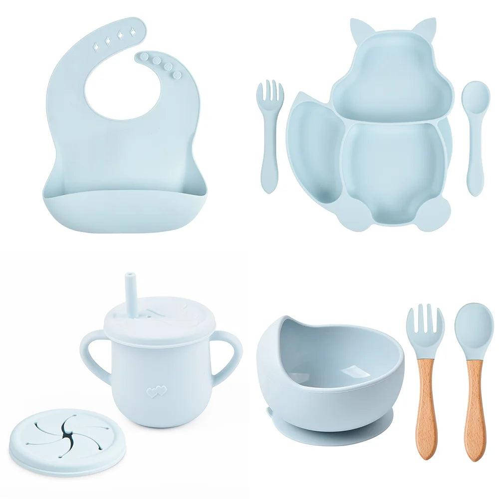 Soft Silicone Baby Feeding Set - My Store