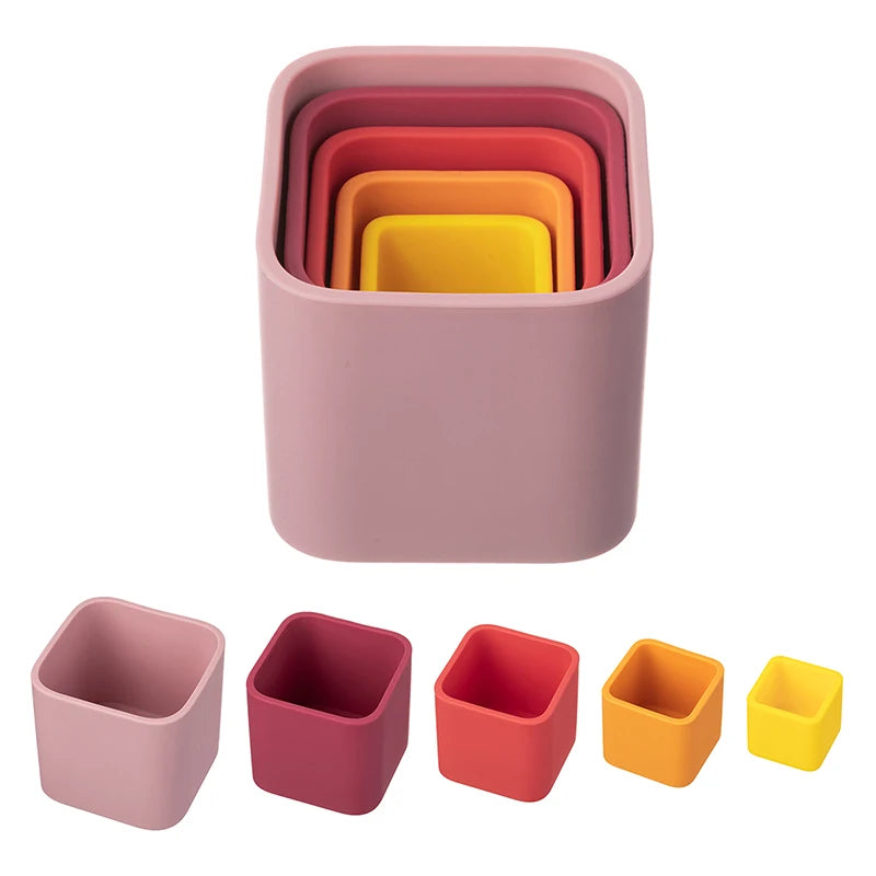 Silicone Square Stacking Toys