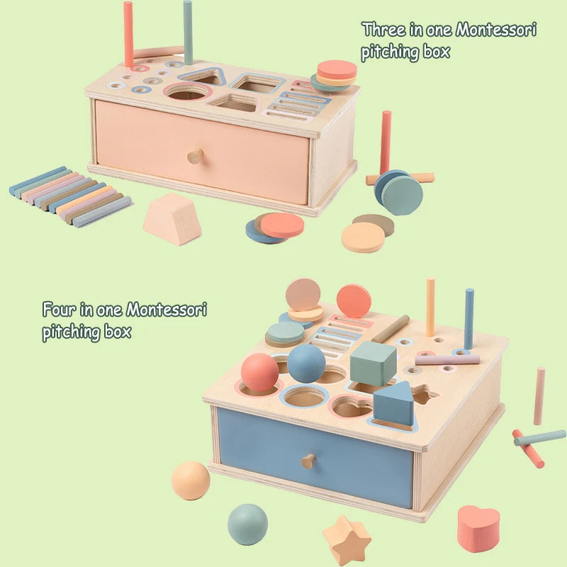 Baby Montessori Object Permanence Box