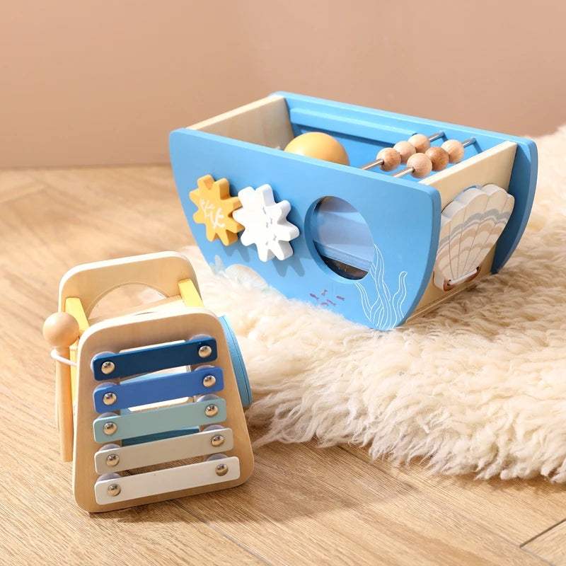 Montessori Wooden Ship Toy