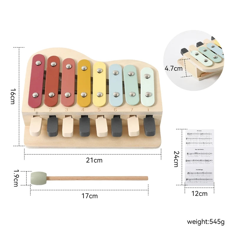 Baby Educational Wooden Montessori Piano