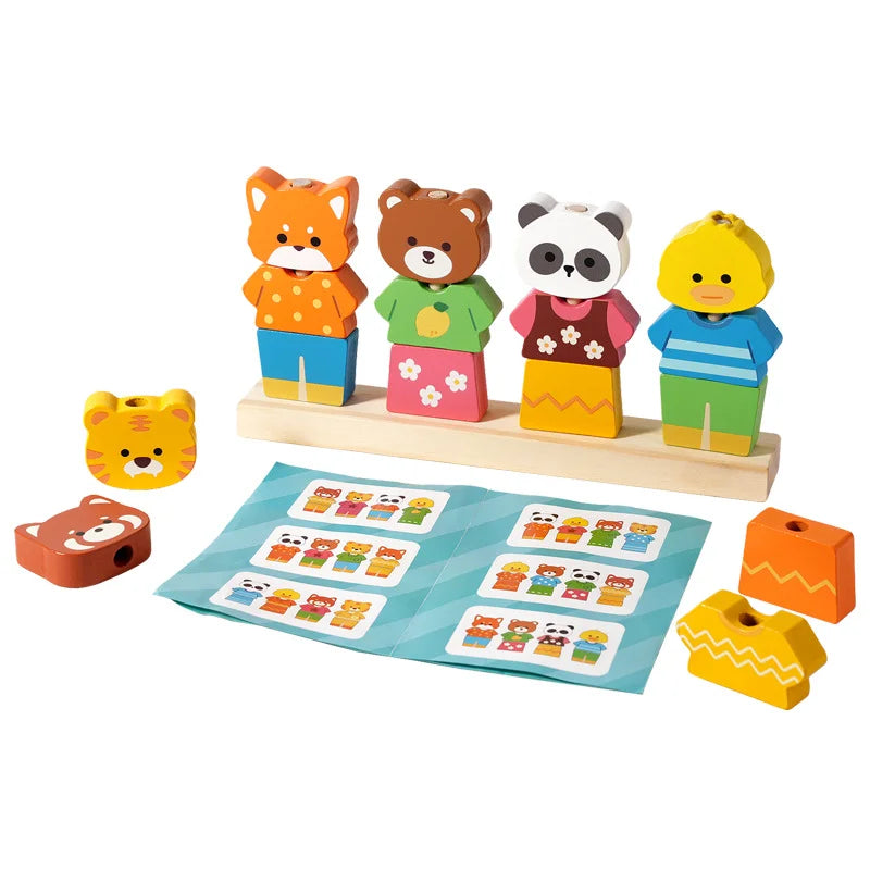 Kiddyroo™ Woodland Animal Stacking Puzzle Set