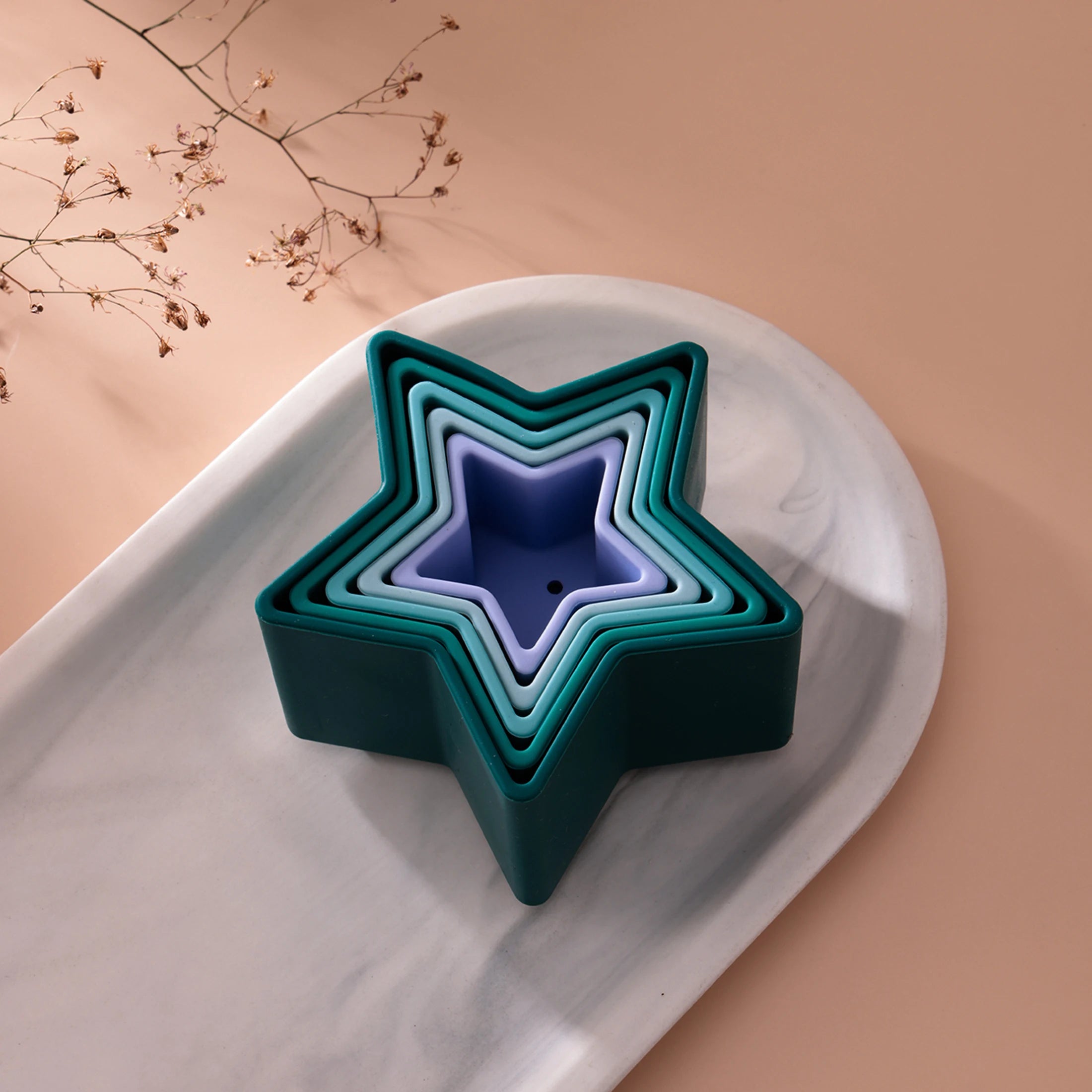 Star Shape Silicone Stacking Toy