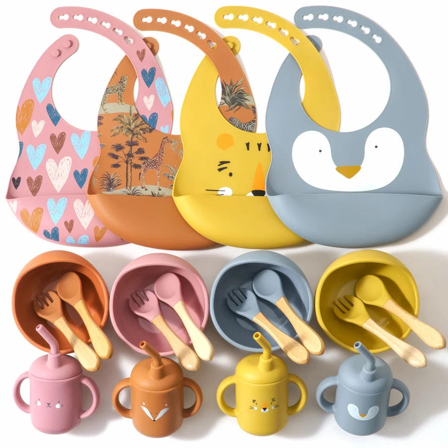 My First Silicone Baby Feeding Set