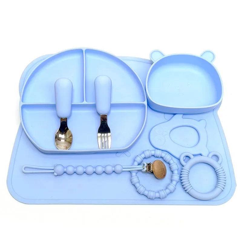 Silicone Feeding Set with Teething Toys